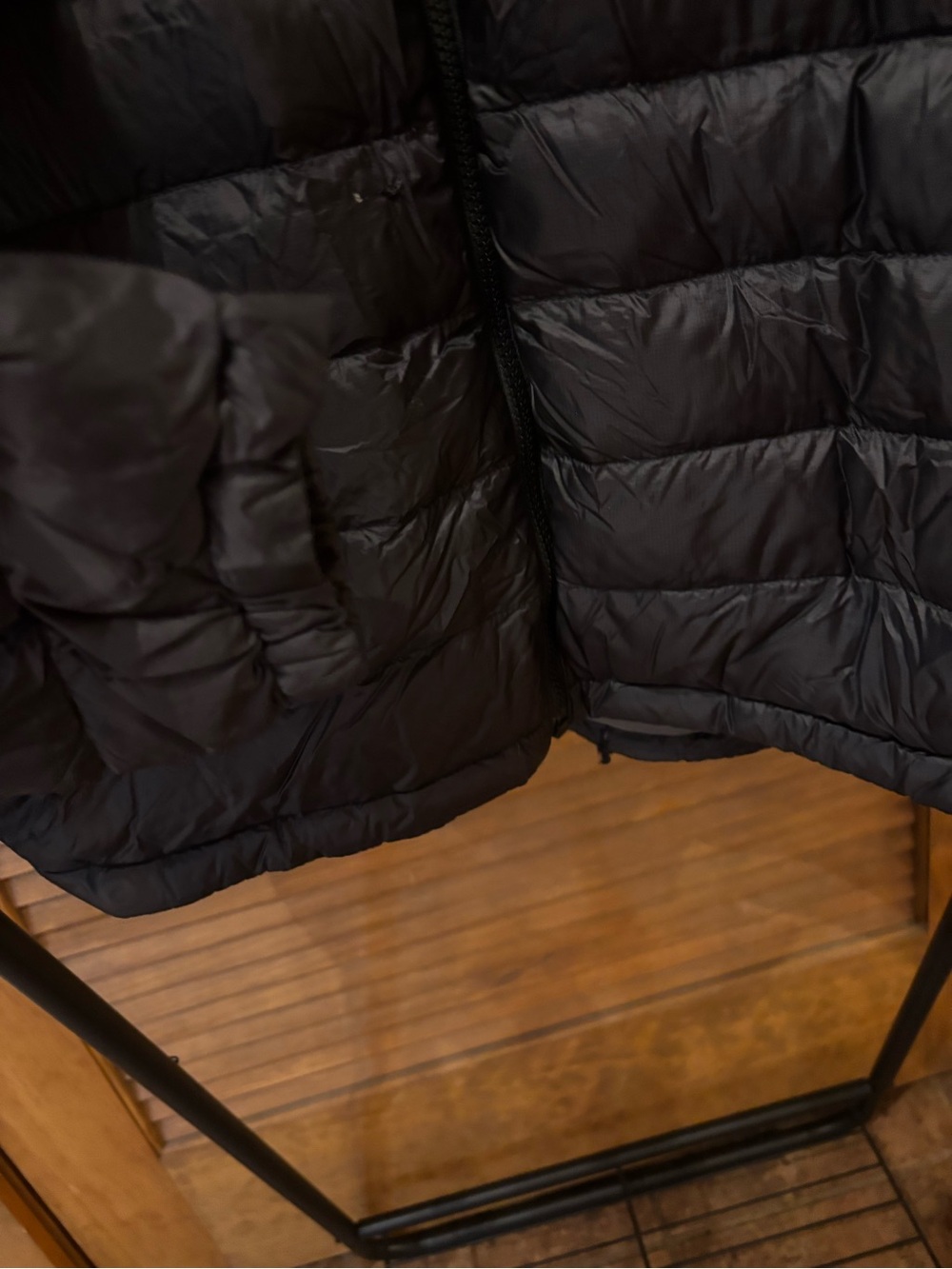 L.L. Bean Black Packable Quilted Down Jacket - Picture 5 of 8